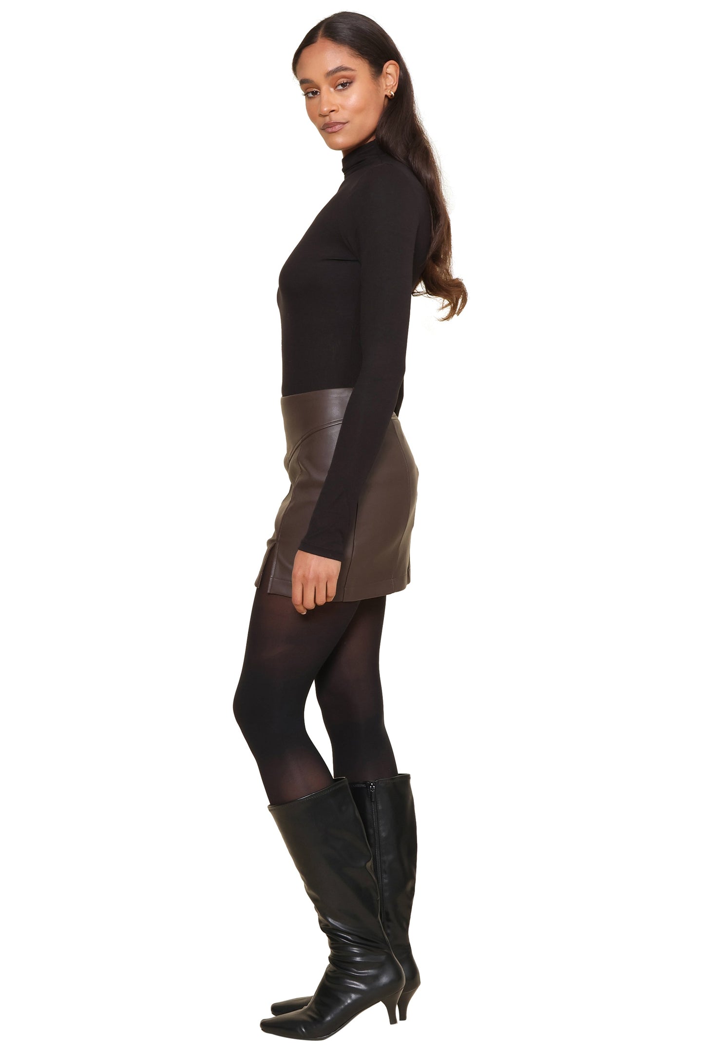 Carlson Vegan Leather Mini Skirt