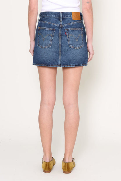 Icon Denim Mini Skirt Lost Peace Of Mind