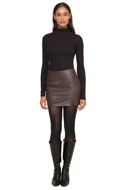 Carlson Vegan Leather Mini Skirt